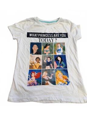Disney Princess white graphic T-Shirt